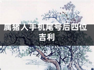 属猪人手机尾号后四位吉利