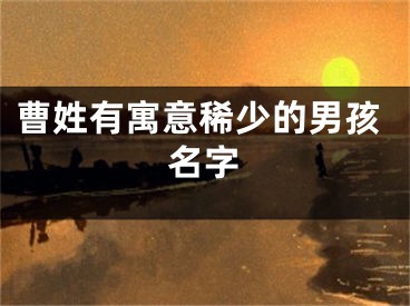 曹姓有寓意稀少的男孩名字