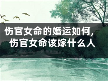 伤官女命的婚运如何,伤官女命该嫁什么人
