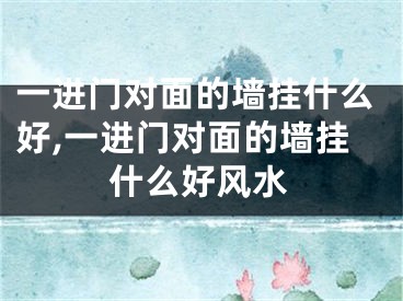 一进门对面的墙挂什么好,一进门对面的墙挂什么好风水