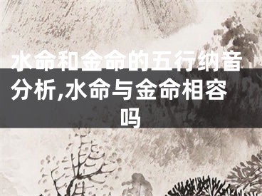 水命和金命的五行纳音分析,水命与金命相容吗