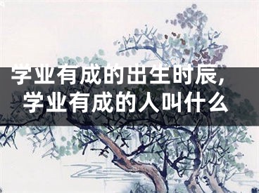 学业有成的出生时辰,学业有成的人叫什么