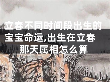 立春不同时间段出生的宝宝命运,出生在立春那天属相怎么算