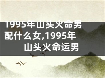 1995年山头火命男配什么女,1995年山头火命运男