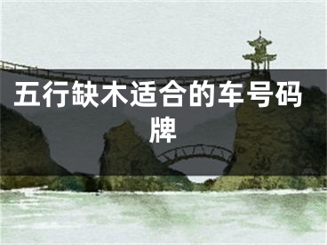 五行缺木适合的车号码牌