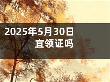 2025年5月30日宜领证吗