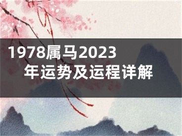 1978属马2023年运势及运程详解
