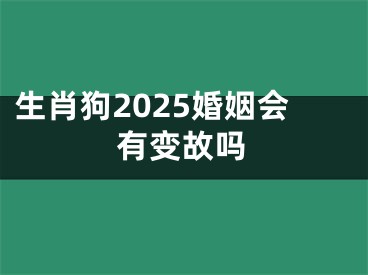生肖狗2025婚姻会有变故吗