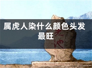 属虎人染什么颜色头发最旺