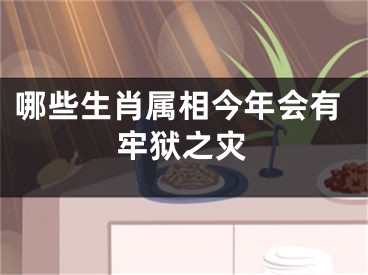 哪些生肖属相今年会有牢狱之灾