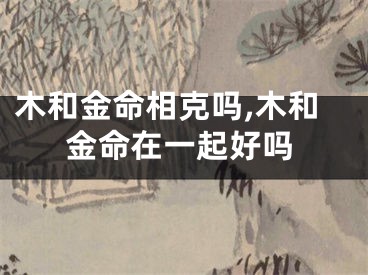 木和金命相克吗,木和金命在一起好吗