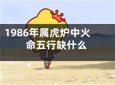 1986年属虎炉中火命五行缺什么