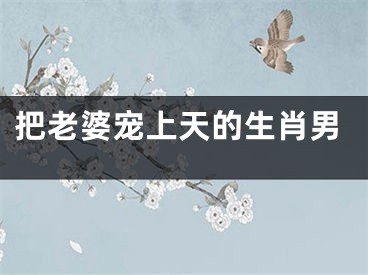 把老婆宠上天的生肖男