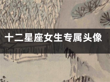 十二星座女生专属头像