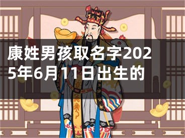 康姓男孩取名字2025年6月11日出生的