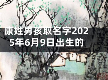 康姓男孩取名字2025年6月9日出生的