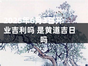 2025年6月3日开业吉利吗 是黄道吉日吗