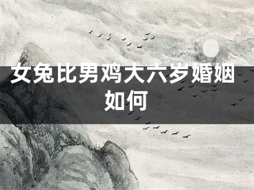 女兔比男鸡大六岁婚姻如何