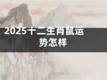 2025十二生肖鼠运势怎样