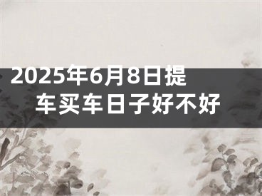 2025年6月8日提车买车日子好不好