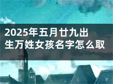 2025年五月廿九出生万姓女孩名字怎么取
