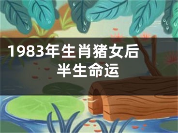 1983年生肖猪女后半生命运