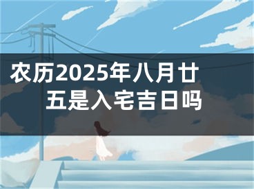 农历2025年八月廿五是入宅吉日吗