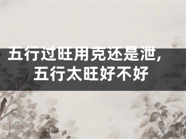 五行过旺用克还是泄,五行太旺好不好