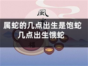 属蛇的几点出生是饱蛇 几点出生饿蛇