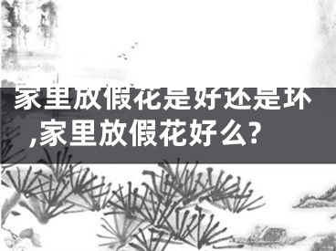 家里放假花是好还是坏,家里放假花好么?