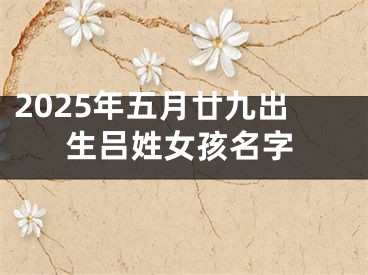 2025年五月廿九出生吕姓女孩名字