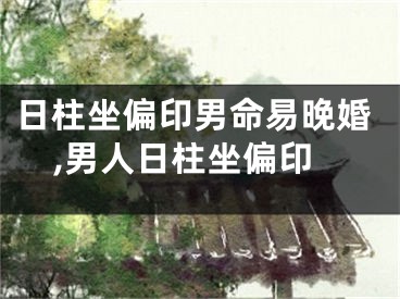 日柱坐偏印男命易晚婚,男人日柱坐偏印