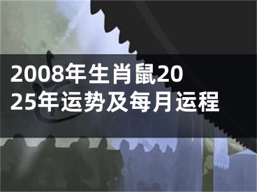 2008年生肖鼠2025年运势及每月运程