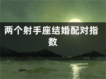 两个射手座结婚配对指数