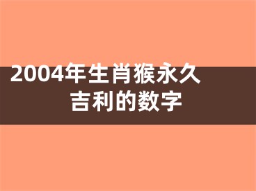 2004年生肖猴永久吉利的数字