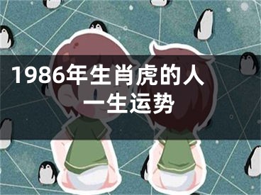 1986年生肖虎的人一生运势