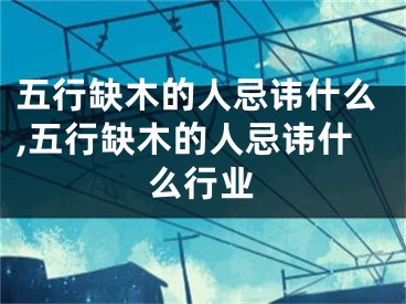 五行缺木的人忌讳什么,五行缺木的人忌讳什么行业