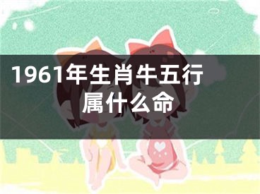 1961年生肖牛五行属什么命