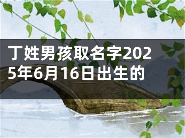 丁姓男孩取名字2025年6月16日出生的