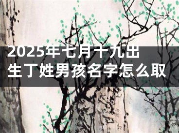 2025年七月十九出生丁姓男孩名字怎么取