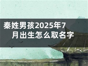 秦姓男孩2025年7月出生怎么取名字