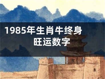 1985年生肖牛终身旺运数字