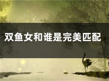 双鱼女和谁是完美匹配