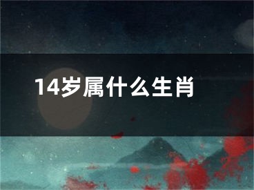 14岁属什么生肖