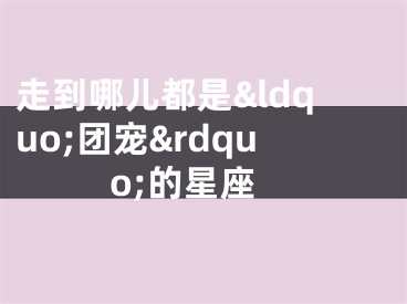 走到哪儿都是&ldquo;团宠&rdquo;的星座