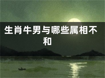生肖牛男与哪些属相不和 