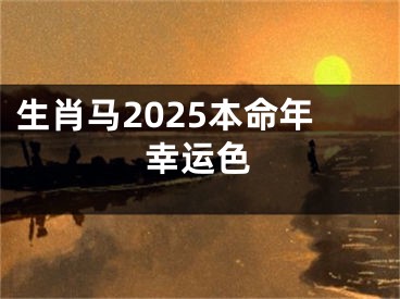 生肖马2025本命年幸运色