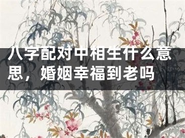 八字配对中相生什么意思，婚姻幸福到老吗 