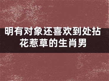 明有对象还喜欢到处拈花惹草的生肖男