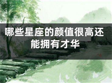 哪些星座的颜值很高还能拥有才华